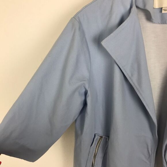 New JOA Cotton Twill Zippered Coat Jacket Oversize - Picture 7 of 8